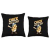 Adorable Baseball Baby Chicks Dynamic Active Art Throw Pillow