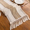 Boho Table Runner, Splicing Macrame Tables Runner, Woven Farmhouse Style