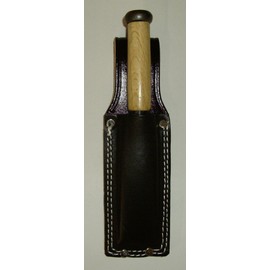 Kozuchi SC-09 Black Skin Chisel Case, 1 Size, Gusset, Double Stitching, For Tracking