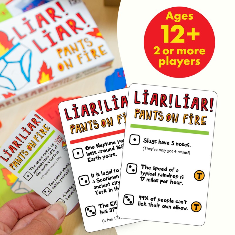 Boxer Gifts Liar Liar Pants On Fire Family Card Game