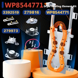 Dryer Heating Element for Kenmore, Dryer Thermal Fuse Kit for Whirl-pool Kenmore 11067032600 11068062800 110C8757660 11068062801 11068072800 11068072801 11067032600 11067032601 11067042600 11067042601