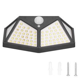 Solar Lights IPX65 Waterproof 3 Lighting Modes Human Body Induction Solar Wall Lamp for Garden Corridor