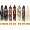24 Inch Curly Ended Dreadlock Extensions Handmade Synthetic Dreads SE
