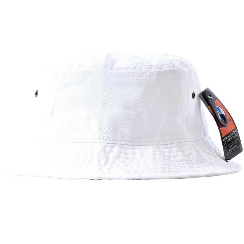 New Hattan Hat Bucket Hat for Men & Women, white