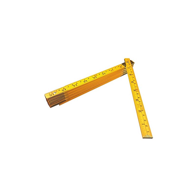 Binzer Folding Ruler, Foldable Ruler, Wooden Stick Ruler, Folding Yard