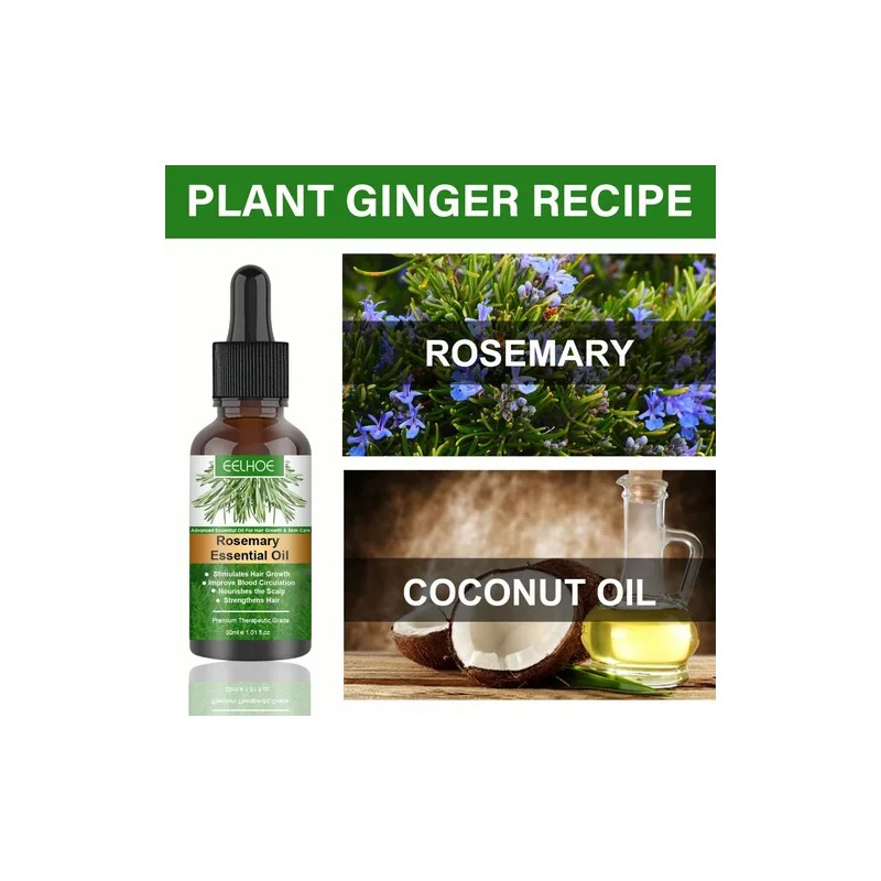 Sérum Capilar con Aceite de Romero 30ml – Crecimiento, Fortalecimiento