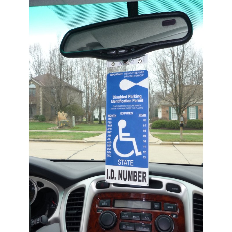 MirorTag Gold - Handicap Placard Holder by JL Safety. A