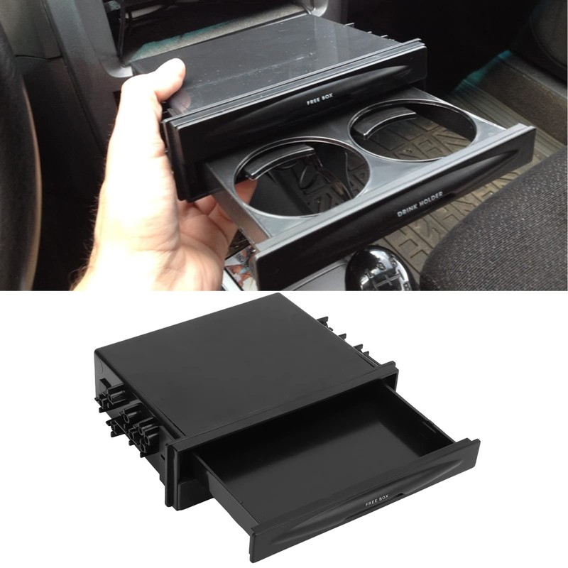 Car Stereo Storage Box, Fydun 2 in 1 Car Radio