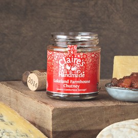 Claire's Handmade - Lakeland Farmhouse Chutney (200g) - Gently Spiced Tomato & Apple Chutney, Perfectly Pairs with Cumberland Sausages, Suitable for Vegetarian, Vegan & Gluten Free Diets, GMO Free
