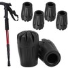 6Pcs Trekking Rubber Pad, Trekking Pole Tips, Replacement Rubber Feet
