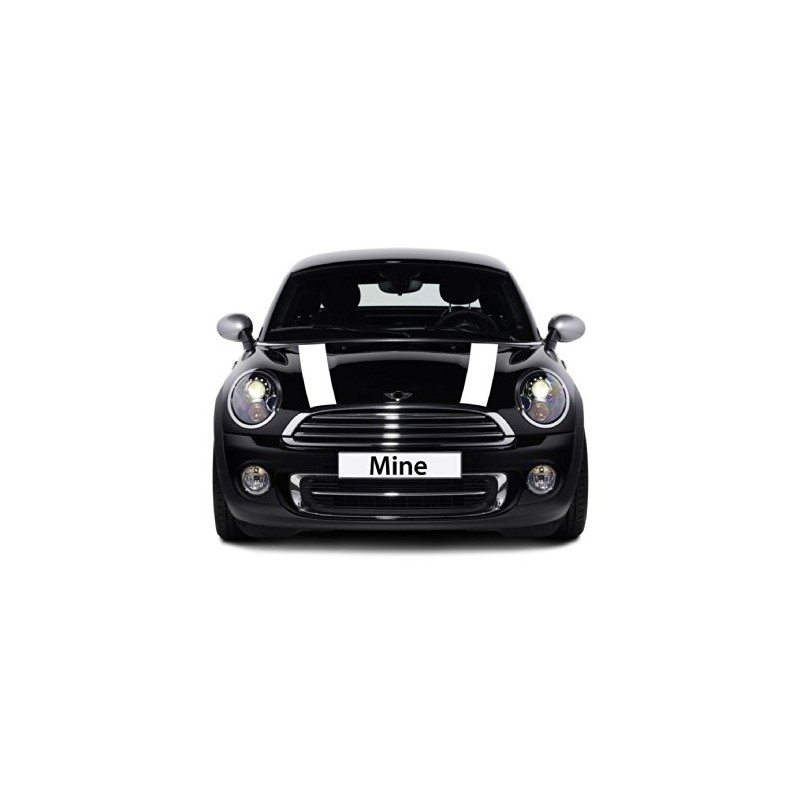 The Pixel Hut GS00271 White Hood Stripes for Mini Cooper