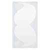 Hybsk 8cm x 4cm White Mustache Stickers Moustache Party Baby