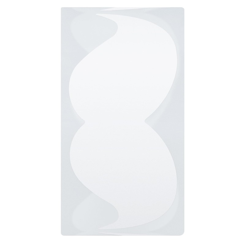 Hybsk 8cm x 4cm White Mustache Stickers Moustache Party Baby