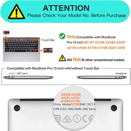 BYCeKe Compatible with MacBook Pro 13 inch Case M2 2024-2022,2021-2016 A2338 M1 A2251 A2289 A2159 A1989 A1708 A1706,PU Leather Plastic Hard Shell Case & Keyboard Cover for Mac Pro 13,Khaki Soft Fleece