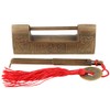 9cm Traditional Chinese Door Lock Brass Antique Style 5cm Spacing