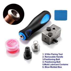 SHYSBV 3/16 inch Double Flaring Tool,Brake Pipe Flaring Tool,Handheld Pipe Expander with Metal Head,3/16 inch Pipe Expansion Tool,Designed for Automotive Brake Line Tubing and Field Applications