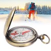 MUNEFE Compass Hiking, Compass Keychain, Brass Compass, Suitable for Hiking