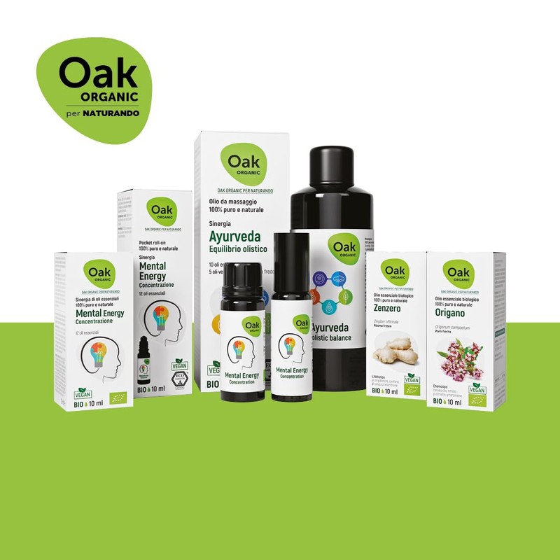 Oak Organic Mental Energy Roll-On 10 ml für Energie, Konzentration,