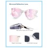Retro Round Sunglasses for Women, Pink Sunglasses Womens with Classic