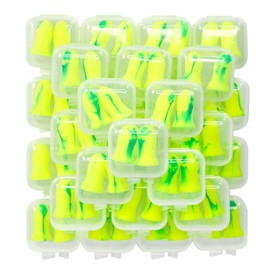 Calmi Foam Ear Plugs for Sleeping Noise Reduction 32 Pairs with Individual Cases, 33dB NRR Ear Plugs for Concerts Eargasm Earplugs forSleeping, Snoring, Travel, Work, Concerts, Studying