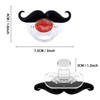 Funny Baby Pacifiers,Mustache Pacifiers 0-18 Months for Babies,Mustache Binky,Gift for