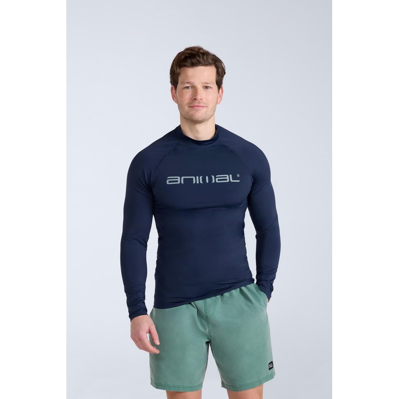 Animal Sonny Mens Logo Rash Vest - Quick Drying Top