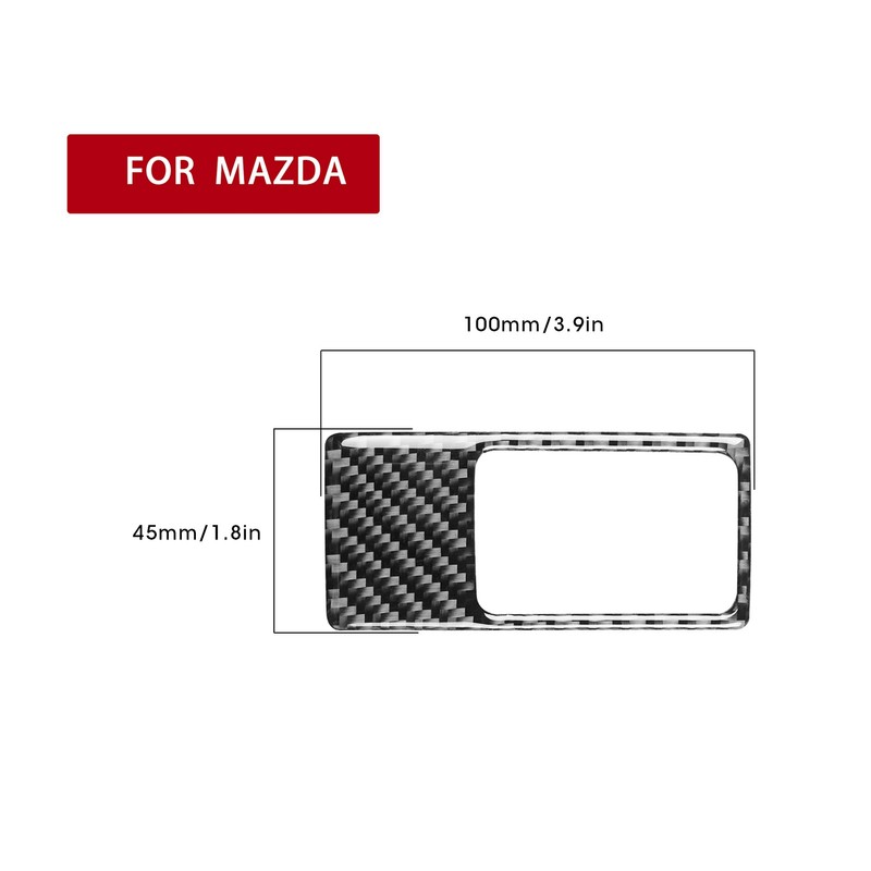 Parking Switch Panel Frame Cover Carbon Fiber Sticker Fit for