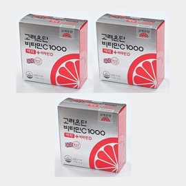 Korea Eundan Vitamin C 1000 Easy Yoo Jae-seok Vitamin Vitamin CD High Content 120 Tablets 3 Boxes 3 Months / 고려은단 비타민C 1000 이지 유재석비타민 비타민CD 고함량 120정 3박스 3개월