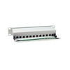 Equip 326523 12-Port Cat.6A Shielded Patch Panel, 10", Light Grey