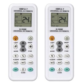 [Pack of 2] Newest Universal Air Conditioner Remote Control, 1000 in 1 A/C Digital LCD Remote Control Low-Power Button Configuration, Compatible with Most Brands and Models