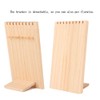 9 Slots Simple Wooden Desk Decor Ornament Necklace Jewelry Display