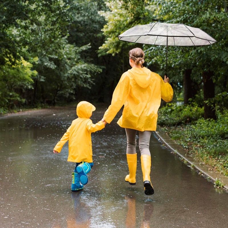 TopTie Clear Umbrella Compact 10 Ribs for Windproof Auto Open