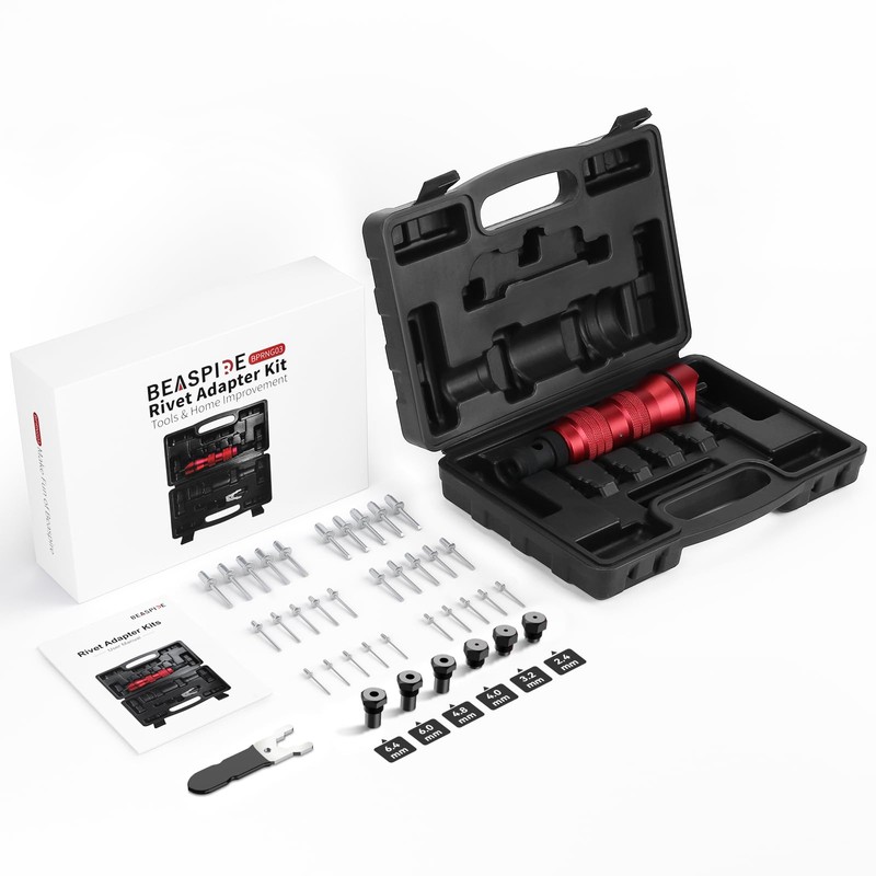 Beaspire Cordless Rivet Gun Adapter - Electric Rivet Drill Adapter