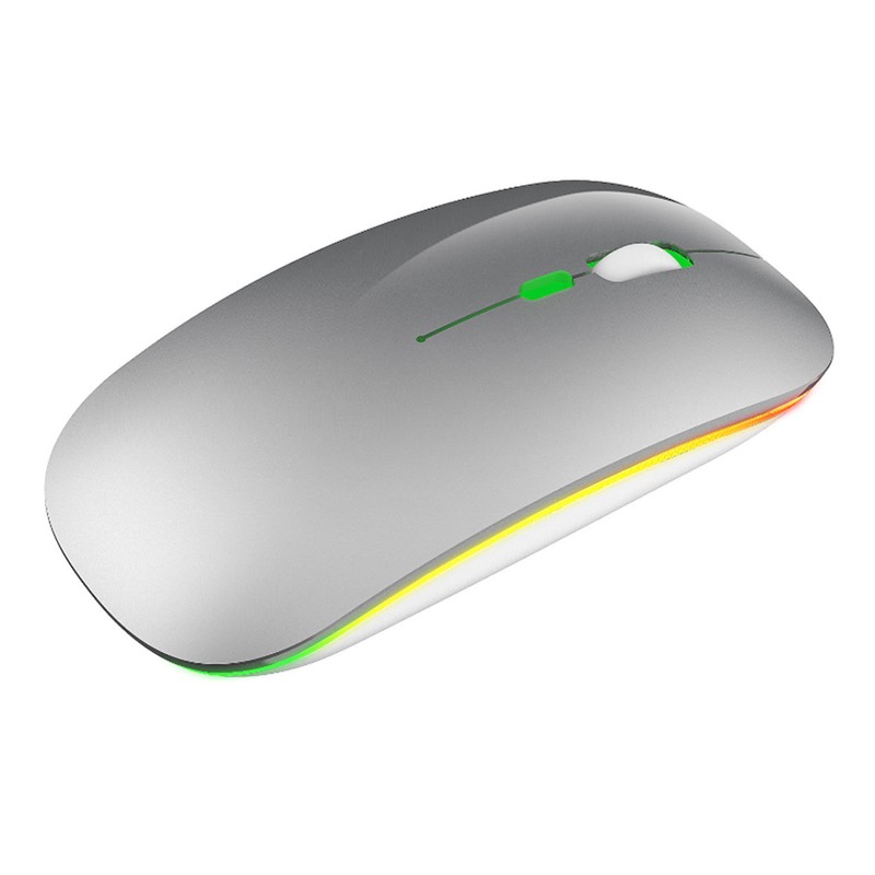 HXSJ Wireless Mouse Rechargeable for Windows/XP/Vista/Me 2.4G Colorful Light Office