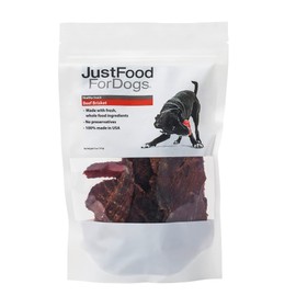 JustFoodForDogs Healthy Dog & Cat Treats - Beef Brisket (05 oz)