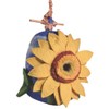 Global Crafts Wild Woolies Felt Birdhouse - Sunflower