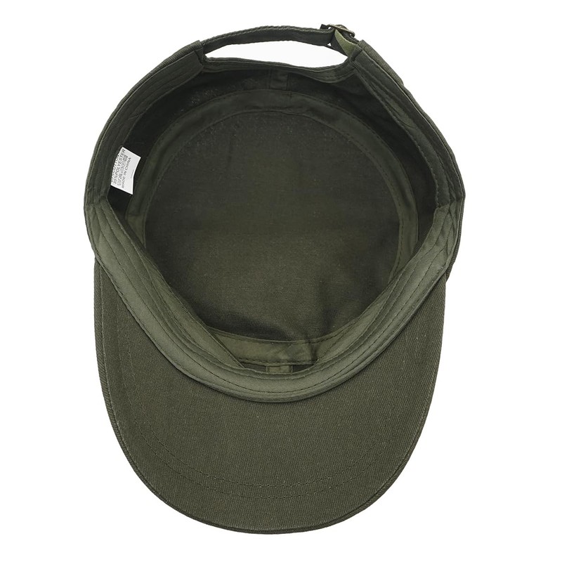 Rumnoke Cadet Army Cap for Women Men Unisex Flat Top