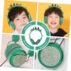 SHINEOFI Rhinestone Dinosaur Headset with Microphone Over Ear Headphones for