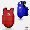 Muspo Single-sided Protective Gear Standard Model Red 1 Blue 1 (Set of 2) / Taekwondo Body Protector / 무스포 단면호구 보급형 적1 청1 (2개1세트) / 태권도 몸통보호대