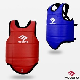 Muspo Single-sided Protective Gear Standard Model Red 1 Blue 1 (Set of 2) / Taekwondo Body Protector / 무스포 단면호구 보급형 적1 청1 (2개1세트) / 태권도 몸통보호대
