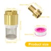 DIYCUT Foot Valve with Suction Basket, Brass Check Valve Water,