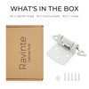 Ravinte 60 Pack (30 Pairs) 1/2" Overlay Cabinet Hinges, Self-Closing