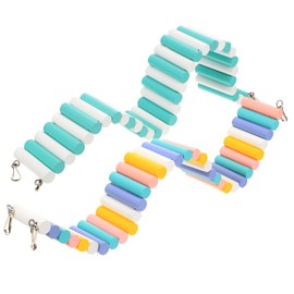 VILLFUL Safe Wooden Ladder Toys for Hamsters Nest Ladder Bridge Small Pet Plaything Biting Toy