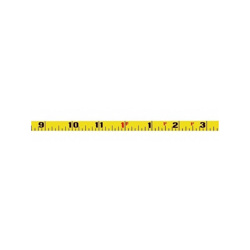 Long Tape Measure, 3/8 in x 50 ft, Orange