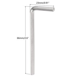 TA-VIGOR 5Pcs 3mm L-Shaped Hex Key Wrench Set, CR-V Steel Metric Allen Wrenches for Electronics Repair, Furniture Assembly, and DIY Projects