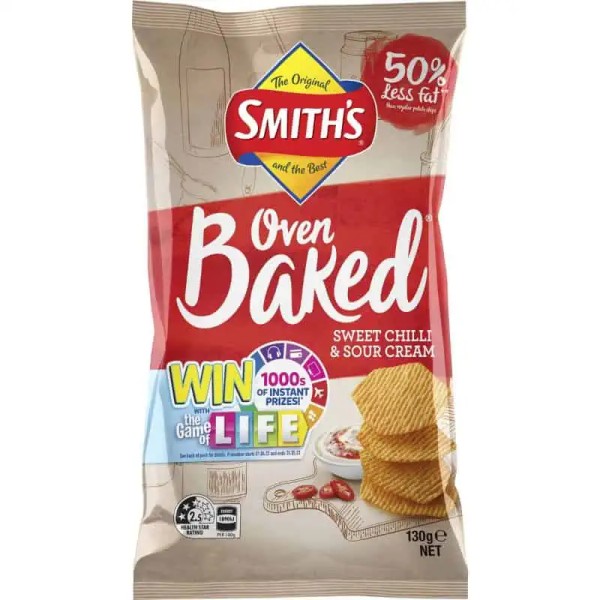 Smiths Smith’s Oven Baked Chips Sweet Chilli & Sour Cream 130g