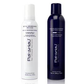 Pai-Shau Royal Abundance Mousse & Sublime Hold Hairspray - Hair Mousse & Hair Spray for Women - Hair Volumizing and Hair Styling for all Hair Types - Flexible Hold Hairspray for Shine and Protection