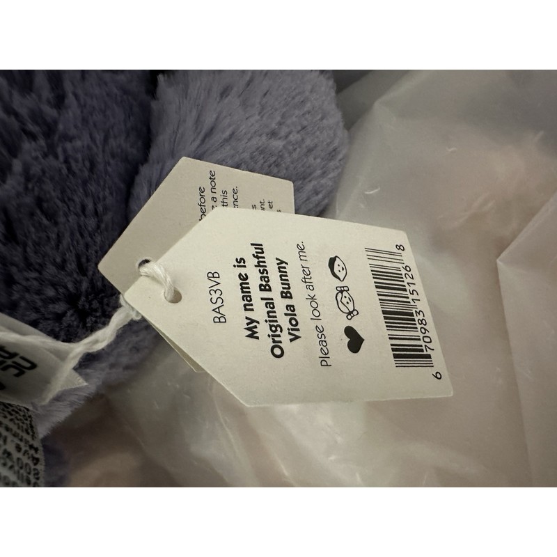 Jellycat NEW Jellycat Medium Original Bashful Viola Purple Bunny -NWT