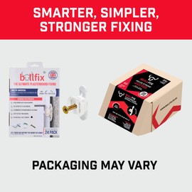 Bullfix Universal Drywall Anchors Repair Kit, Holds up to 255lbs, Hollow Wall Anchors, with Drill Bit and Screws Included, Stronger Than Toggle Bolts and Butterfly Screw - Patented Design - 24 Pack