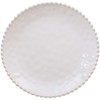 Merritt Beaded Pearl 14-inch Melamine Serving Platter, Cream